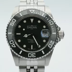 DAVOSA Ternos Diver Automatic Men's Watch Steel Mint 40MM 161.555.07 Papiere - Picture 1 of 11