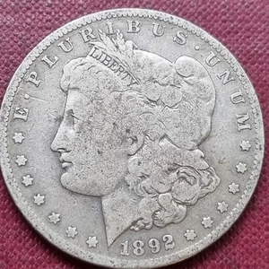 1892 S Morgan Dollar $1 Silver San Francisco Circulated #89447 - Picture 1 of 2