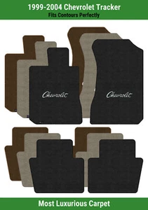 Lloyd Luxe Front & Rear Mats for '99-04 Chevy Tracker w/Black Chevy Letters - Picture 1 of 54
