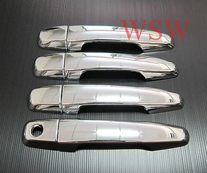 CHROME DOOR HANDLE COVER TRIM MITSUBISHI TRITON L200 ML MN MQ 2005-2017 4 Doors - Picture 1 of 6