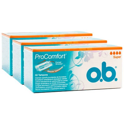 JOHNSON & JOHNSON 3x O.B. Tampons Procomfort Super 32 Stück