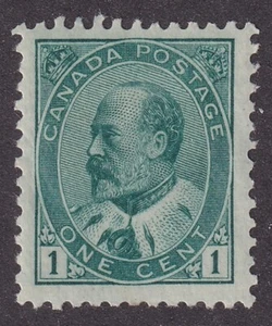 MATT'S STAMPS SCOTT CANADA #89, 1-CENT EDWARD VII 1903-1908 ISSUE, MH, CV$45 - Picture 1 of 3