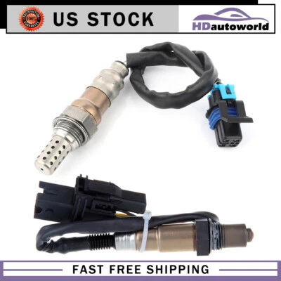 2X para Cadillac SRX 2004-06 4,6 L sensor de relación de combustible de aire aguas arriba y aguas abajo oxígeno O2 Foto 1 de 4