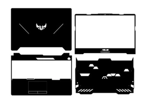 Laptop Protector Carbon fiber Skin Cover Stickers For Asus FX506L TUF Gaming A15 - Picture 1 of 34