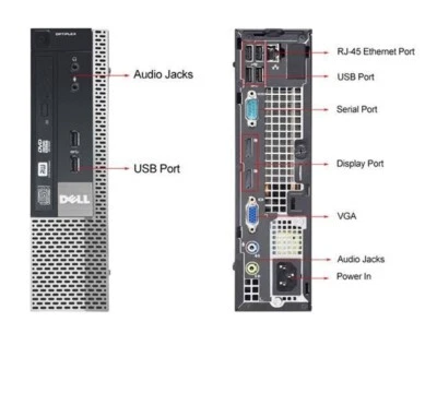 Dell OptiPlex 790 USFF (256GB SSD, Intel Core i5 2nd Gen., 3.3GHz, 8GB) PC... - Image 1 of 4