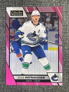 Elias Pettersson 2023-24 O-Pee-Chee OPC Platinum Matte Pink #20 - Picture 1 of 2