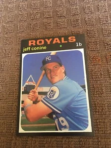 Jeff Conine Kansas City Royals 1991 BB Card Price Guide Monthly White Border - Picture 1 of 3