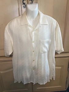 Elliott Ivory Button Up Shirt Size L - Picture 1 of 4