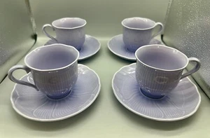 4 Mikasa Spring HYACINTH Cups and Saucers Larry Laslo FT600 - Picture 1 of 4