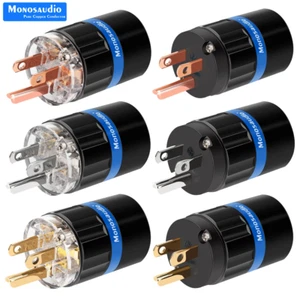 Conector de alimentación macho Hifi cobre IEC320 C13 enchufes eléctricos de CA adaptadores de audio hágalo usted mismo - Imagen 1 de 13