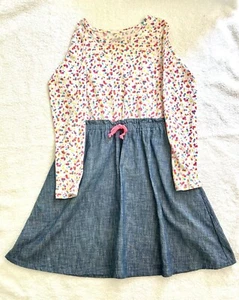 LANDS END GIRLS DRESS MEDIUM 8 PREOWNED EXCELLENT CONDITOIN - Picture 1 of 12