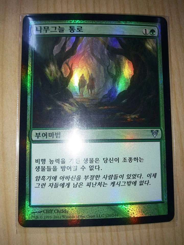 (Foil) [NM] MTG Korean, Avacyn Restored,  1 x Bower Passage - Image 1 of 1
