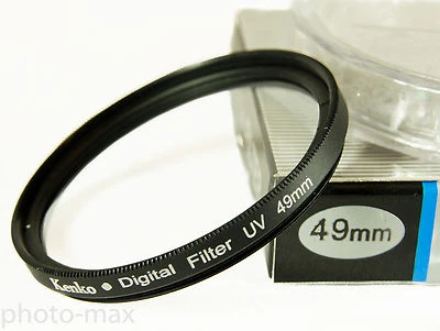 Kenko UV Filter Filtro Filtre 49mm for Canon Nikon Sony Leica DSLR All 49mm Lens - Image 1 of 3