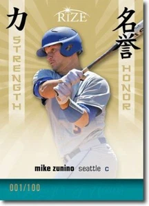 MIKE ZUNINO 2012 Rize Rookie GOLD Paragon STRENGTH & HONOR RC #/100 - Picture 1 of 2