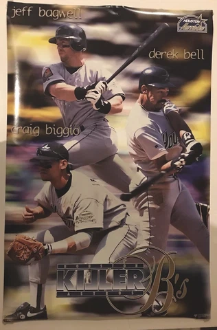 BAGWELL BIGGIO AND BELL HOUSTON ASTROS POSTER Cover