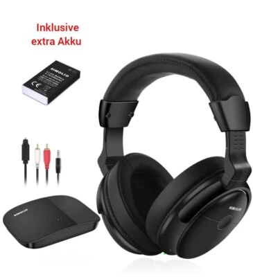 Simolio Funkkopfhörer TV Fernseher Kabellos 2,4GHz für Senioren inkl. extra Akku - Bild 1 von 4