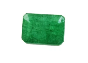12.45 Cts. Natural Zambian Green Emerald, Emerald Shape Certified Gemstone - Picture 1 of 4