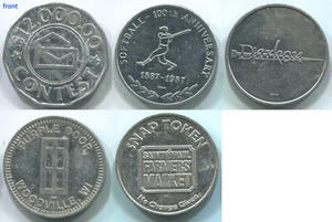 A190 Rainbow Fields, Darkon, $12000 Contest, Purple Door, St Paul, lot 5 tokens - Picture 1 of 2