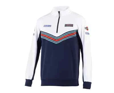MOTORSPORT Sparco Martini Racing HALF ZIP SWEATSHIRT Troyer Pullover Pulli Sweatshirt