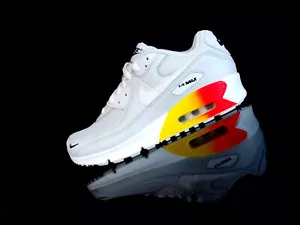 NIKE AIR MAX 90 NN -Gradient Wedge- Sneaker hell-grau/gelb-orange-rot Gr.38,5 - Bild 1 von 4