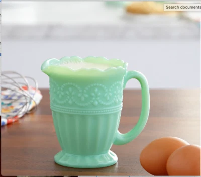 NWT PIONEER WOMAN TIMELESS BEAUTY CREAMER PITCHER JADE TIMELESS BEAUTY JADITE  - Image 1 of 4