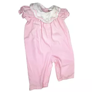 Vintage 80s Baby Togs Pink Romper Jumper size 6-9 month - Picture 1 of 3