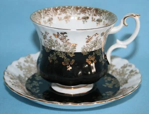 ROYAL ALBERT ' REGAL SERIES ' COFFEE CUP & SAUCER - Picture 1 of 2