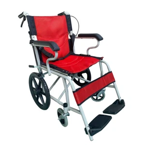Manual Aid Disabled 16 Inch Ergonomic Adult Steel Brakes Portable Wheelchairs - Picture 1 of 18