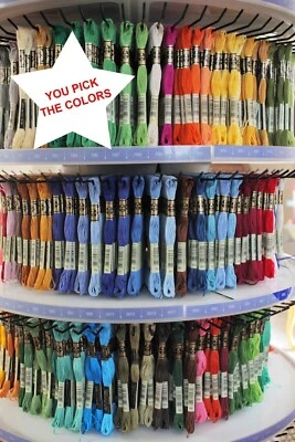 100% GENUINE DMC floss mouline art. 117, Cotton Embroidery threads from 800-3865 - Image 1 of 4