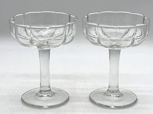 Juego de 2 vasos cupé Target Bullseye vasos de postre transparentes - Imagen 1 de 3