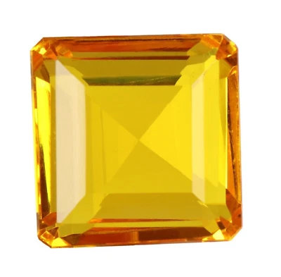 AAA+ 95.40 Ct. Large Yellow Citrine Square Cut Loose Gemstone Gift for Women - Image 1 of 4