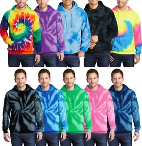 9 Crowns Unisex pullover Tie Dye Hoodie Hoodies Sweatshirt - Picture 1 of 52