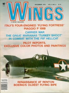 WINGS V9 N6 WW2 F6F HELLCAT MARIANAS USN_ITALY REGIA AERONAUTICA PIAGGIO P.108B - Picture 1 of 1