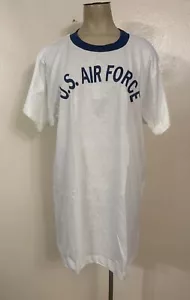 Camiseta De Colección USAF Fuerza Aérea de los Estados Unidos Militar USGI Algodón Johnstown Tejido - Talla L - Imagen 1 de 9