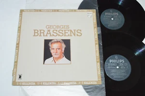 GEORGES BRASSENS Vedettes 1 + 1 Compilation 2-LP Philips Canada 6683 004 VG+/VG+ - Picture 1 of 6