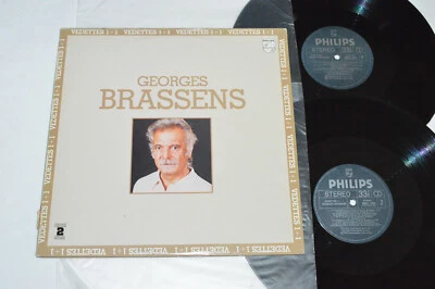 GEORGES BRASSENS Vedettes 1 + 1 Compilation 2-LP Philips Canada 6683 004 VG+/VG+ - Image 1 of 4