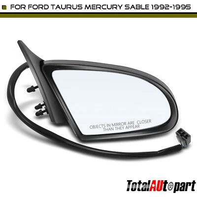 Passenger Mirror with Power Glass Adjust for Ford Taurus Mercury Sable 1992-1995 - Image 1 of 4