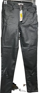 Girls GB size 10 NWT black faux leather pants - Picture 1 of 8