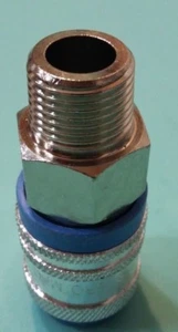 3/8 npt Male thread quick coupler fits all 1/4 npt Milton plugs - Picture 1 of 3