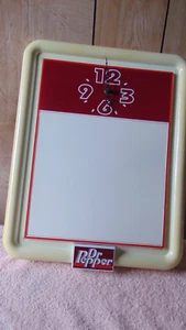 Vintage 1980s Dr Pepper Wall Clock w/Menu Board; Made by Howard Company - Picture 1 of 8