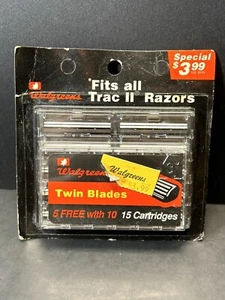 15 cartuchos marca Walgreens para maquinillas de afeitar All Trac II NUEVOS - Imagen 1 de 5