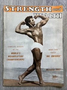 STRENGTH & HEALTH Magazine RENE LEGER + USA WORLD WEIGHTLIFTING NOV 1947 V 15 11 - Picture 1 of 24