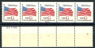 Red G Rate Perforated Scott 2891 MNH  PNC5 Plate S1111 Back Number on Last Stamp - Image 1 of 2