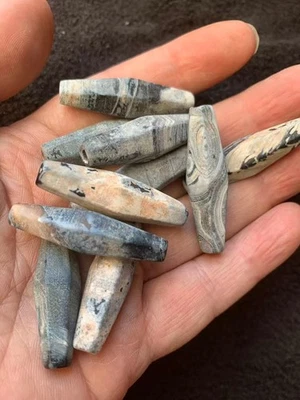 ¡10 piezas cuentas Dzi de ágata natural tibetana raras!!!!!! Foto 1 de 4