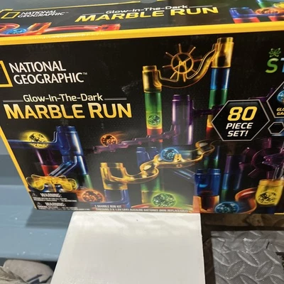 NATIONAL GEOGRAPHIC Juego de construcción y bolsa de almacenamiento de mármol brillante - Para niños Foto 1 de 4