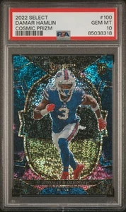2022 Select Damar Hamlin Rookie Cosmic - PSA 10 - Foto 1 di 2