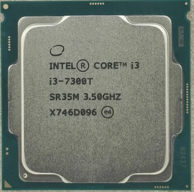 7th Gen Intel Core i3 7300T LGA1151 CPU Processor 3.5GHz Dual Cores 4Threads - Image 1 of 2