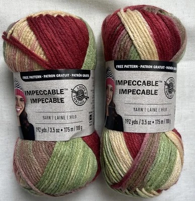LOT of 2 IMPECCABLE Skeins in SUMMERSET #02008 by Loops & Thread 3.5oz 192yds - Image 1 of 4