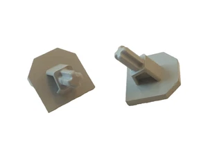 Lego Technic 2 x Schild Achse Halter #47474 hell Grau (K2) - Bild 1 von 1