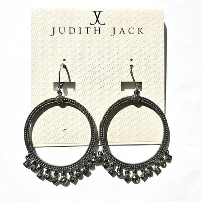 $225 Judith Jack耳环圆形吊坠  — 第 1/4 张图片